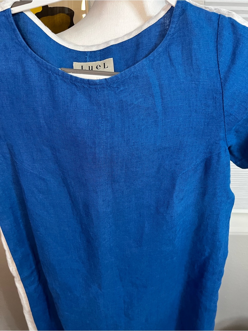 LueL linenwear Blue And White Short Sleeve 6 Small The Lithuanian brand
Button - Picture 4 of 12
